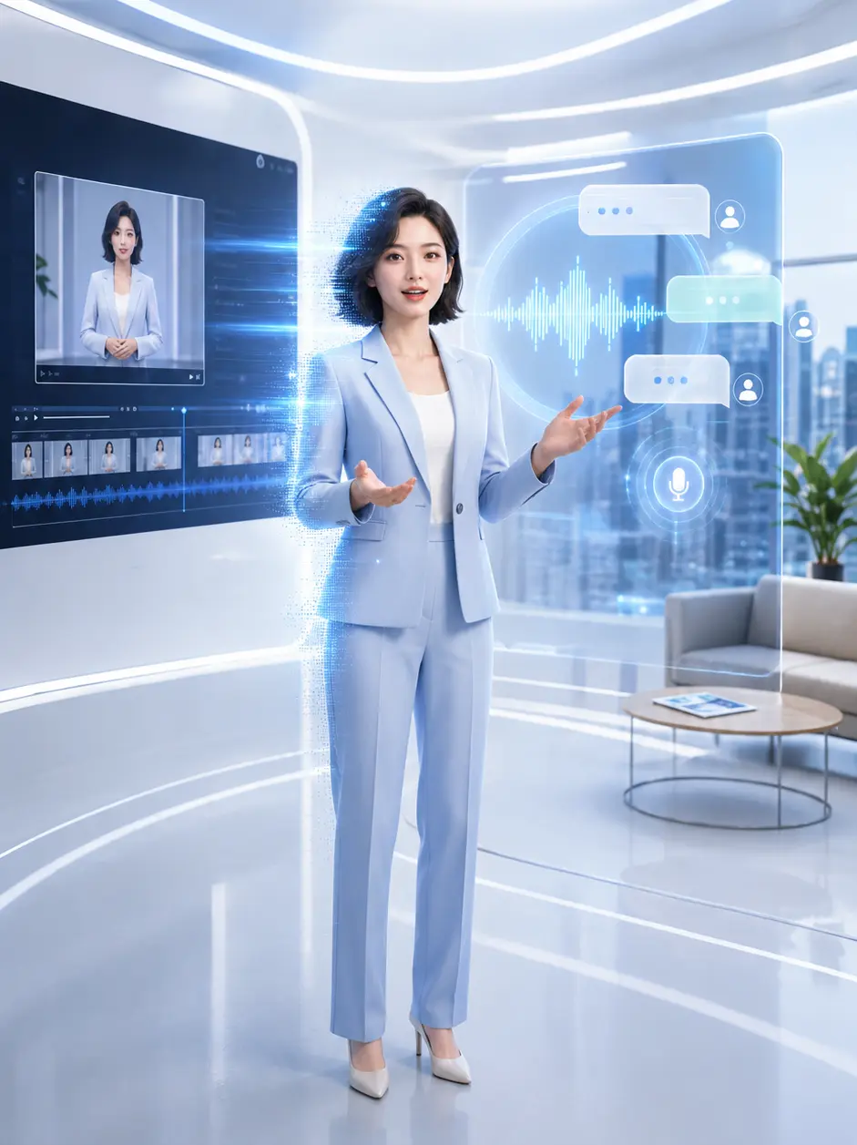 AI digital human interaction terminal