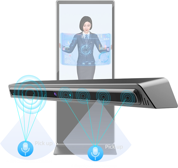HK-M80DC digital human interaction terminal and microphone array