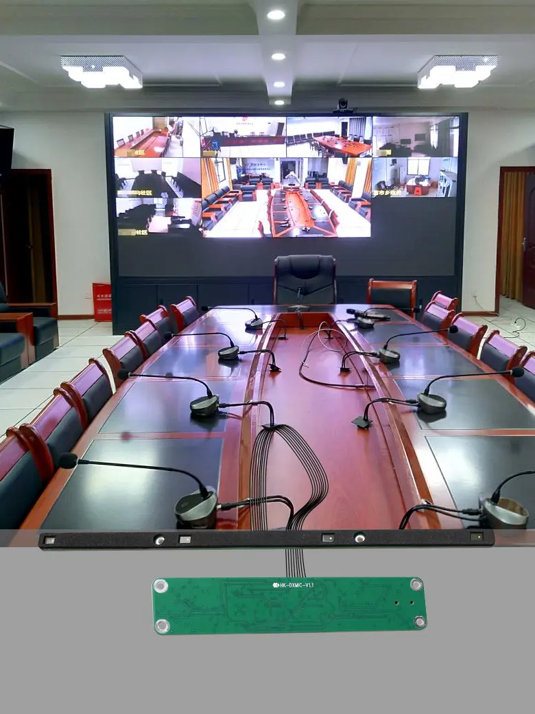 Video conferencing far-field audio setup