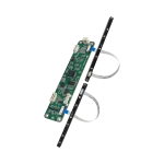 HK-ARRAYMIC-V3.2 8 array microphone front view with 45 degree angle