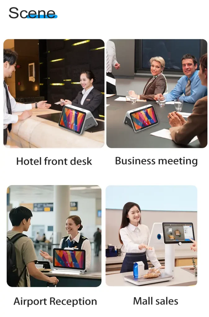 Hotel front desk and retail service microphone array applications