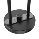 HK-M20 microphone volume control knob and USB Type-C connection close-up